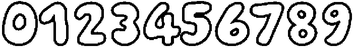 Meltipop Outline otf (400) Font OTHER CHARS