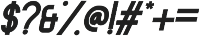 Melvick Bold Italic otf (700) Font OTHER CHARS