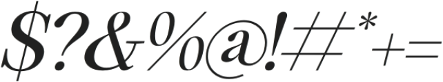 Memogram Italic otf (400) Font OTHER CHARS