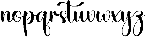 Memories Regular otf (400) Font LOWERCASE