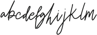 Memossay Signature Regular otf (400) Font LOWERCASE