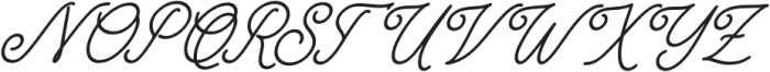 Memotic Historical Italic otf (400) Font UPPERCASE