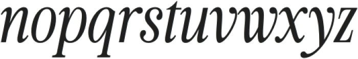 Menara Condensed Italic otf (400) Font LOWERCASE