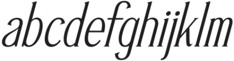 Mendalion Italic otf (400) Font LOWERCASE