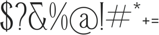Mendalion otf (400) Font OTHER CHARS