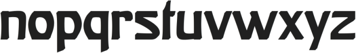 Mendelson Shadow Regular otf (400) Font LOWERCASE