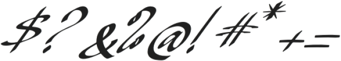 Mendyora Italic Italic otf (400) Font OTHER CHARS
