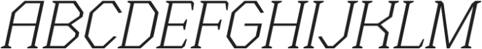 Menenga Extra Light Italic otf (200) Font UPPERCASE