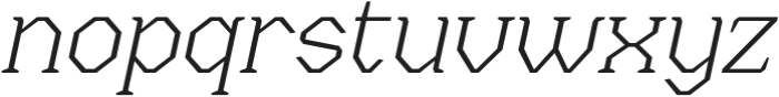 Menenga Extra Light Italic otf (200) Font LOWERCASE