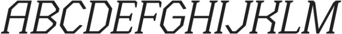 Menenga Light Italic otf (300) Font UPPERCASE
