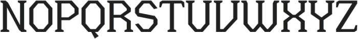 Menenga Regular otf (400) Font UPPERCASE