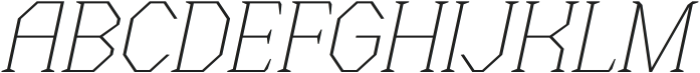 Menenga Thin Italic otf (100) Font UPPERCASE