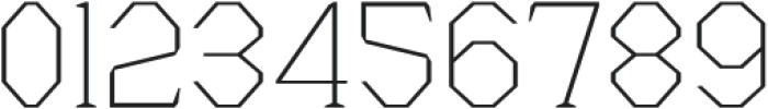 Menenga Thin otf (100) Font OTHER CHARS