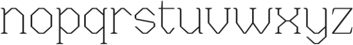 Menenga Thin otf (100) Font LOWERCASE