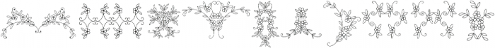 Menina Graciosa Ornaments ttf (400) Font OTHER CHARS