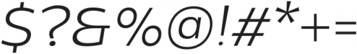 Mensch Light Italic otf (300) Font OTHER CHARS