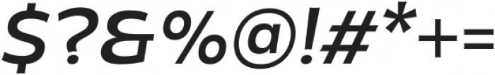 Mensch Medium Italic otf (500) Font OTHER CHARS