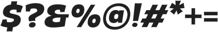Mensch Serif Extra Bold Italic otf (700) Font OTHER CHARS