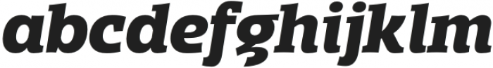 Mensch Serif Extra Bold Italic otf (700) Font LOWERCASE