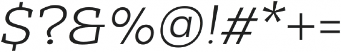 Mensch Serif Light Italic otf (300) Font OTHER CHARS