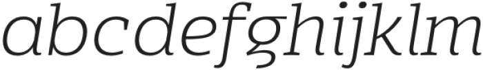 Mensch Serif Light Italic otf (300) Font LOWERCASE