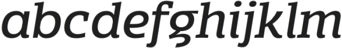 Mensch Serif Medium Italic otf (500) Font LOWERCASE