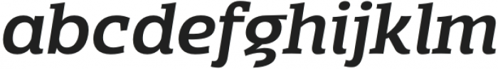Mensch Serif Semi Bold Italic otf (600) Font LOWERCASE