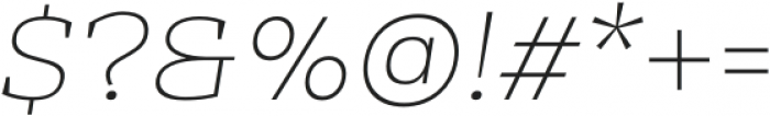 Mensch Serif Thin Italic otf (100) Font OTHER CHARS