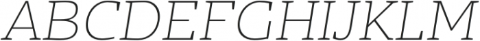 Mensch Serif Thin Italic otf (100) Font UPPERCASE