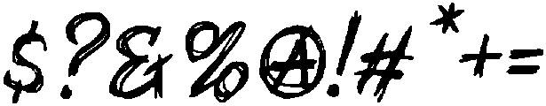 Mental Sickness otf (400) Font OTHER CHARS