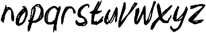 Mental Sickness otf (400) Font LOWERCASE