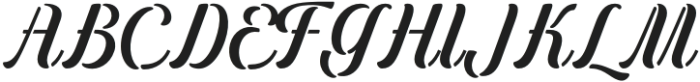 Menthox Regular otf (400) Font UPPERCASE