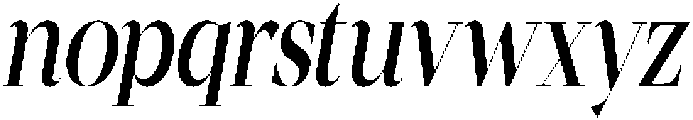 Mentoz-Italic otf (400) Font LOWERCASE