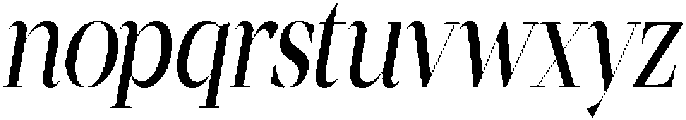 Mentoz Light Italic otf (300) Font LOWERCASE