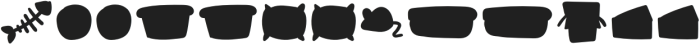 Meow Tails Clipart Regular otf (400) Font LOWERCASE