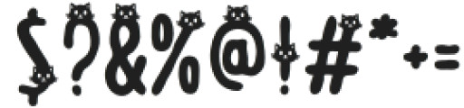 Meow Zilla Cat 4 otf (400) Font OTHER CHARS
