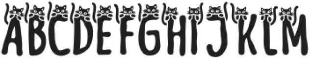 Meow Zilla Cat 5 otf (400) Font UPPERCASE