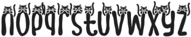 Meow Zilla Cat 5 otf (400) Font LOWERCASE