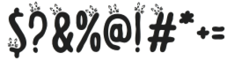 Meow Zilla Cat 6 otf (400) Font OTHER CHARS