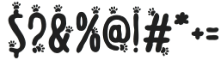 Meow Zilla Paw 2 otf (400) Font OTHER CHARS
