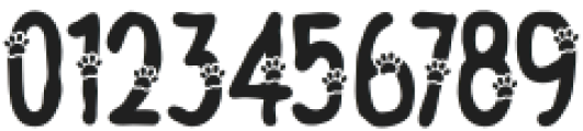 Meow Zilla Paw otf (400) Font OTHER CHARS