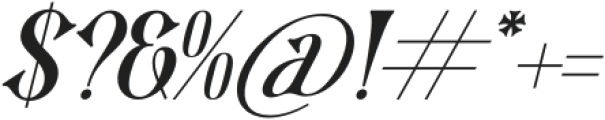 Mequnch Italic otf (400) Font OTHER CHARS