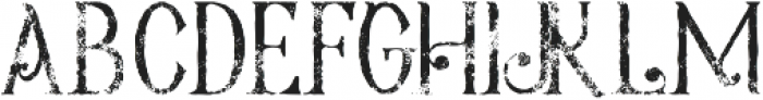 Meravin Grunge otf (400) Font LOWERCASE