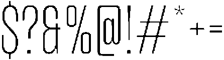 Merca Thin otf (100) Font OTHER CHARS