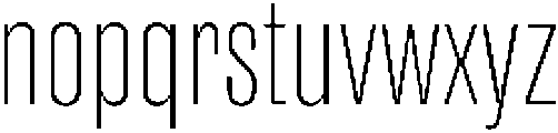Merca Thin otf (100) Font LOWERCASE