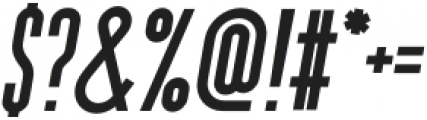 Mercantile Bold Italic otf (700) Font OTHER CHARS