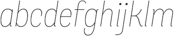 Merced Light Italic otf (300) Font LOWERCASE