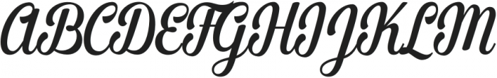 Merciana Script Regular otf (400) Font UPPERCASE