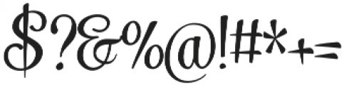 Mercury Script Regular Regular otf (400) Font OTHER CHARS