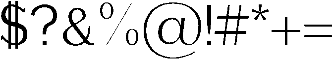 Mercury otf (400) Font OTHER CHARS